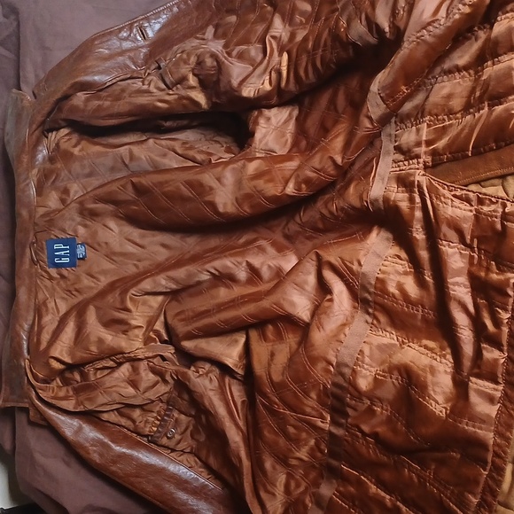 Vintage Gap Leather Coat - Picture 6 of 11